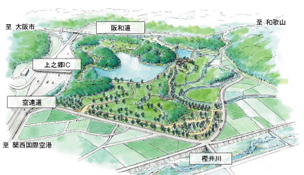 泉佐野丘陵緑地中地区イメージ図