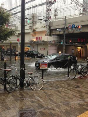 梅田の浸水状況