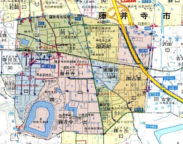 藤井寺駅周辺地区　エリア図