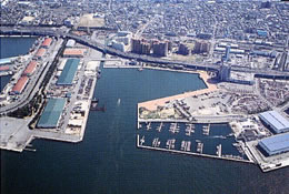 平成１４年の堺泉北港泉大津地区の航空写真