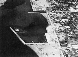 昭和３８年の高石漁港の航空写真