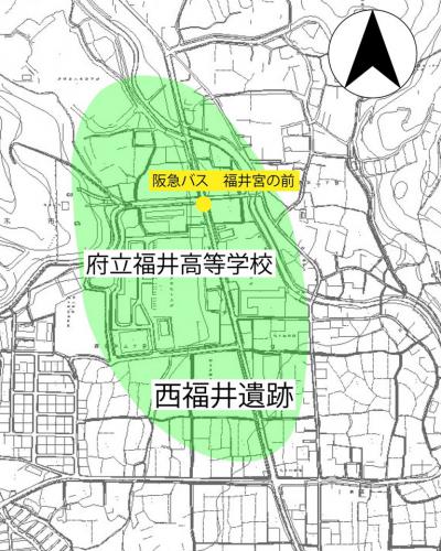 【図】西福井遺跡位置図