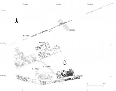 宮園遺跡の遺構平面図