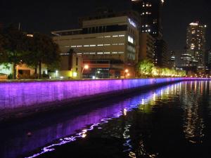 大阪府 水の回廊ライトアップ