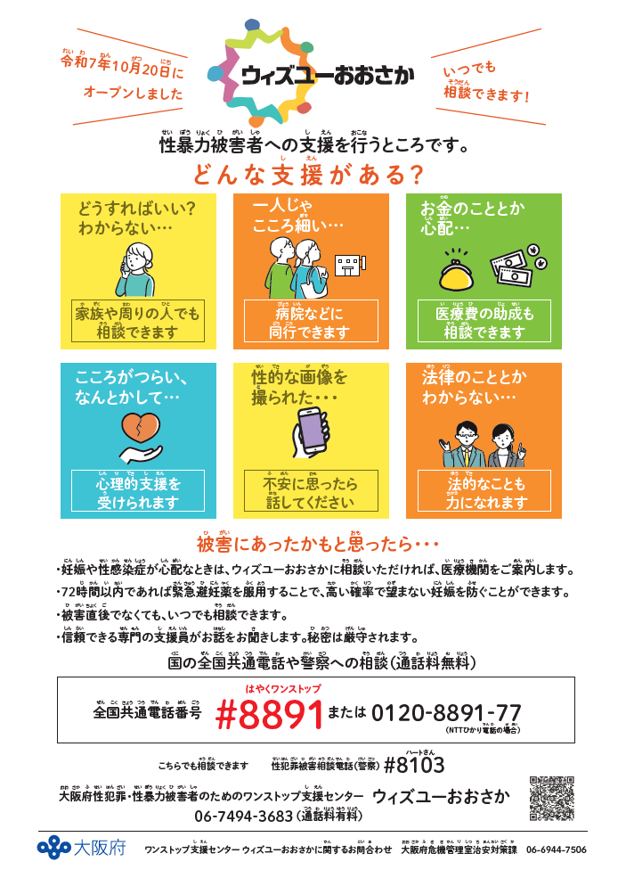 ウィズユーおおさかチラシ裏