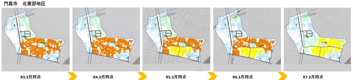 門真市北東部地区の変遷