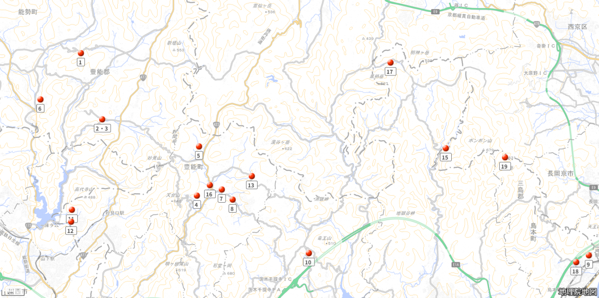  クマ出没マップ（11/3時点）