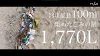 集めたゴミの量1,770リットルの写真