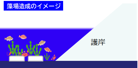 藻場造成のイメージ図