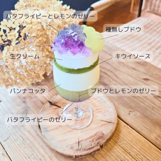 アジサイパフェ