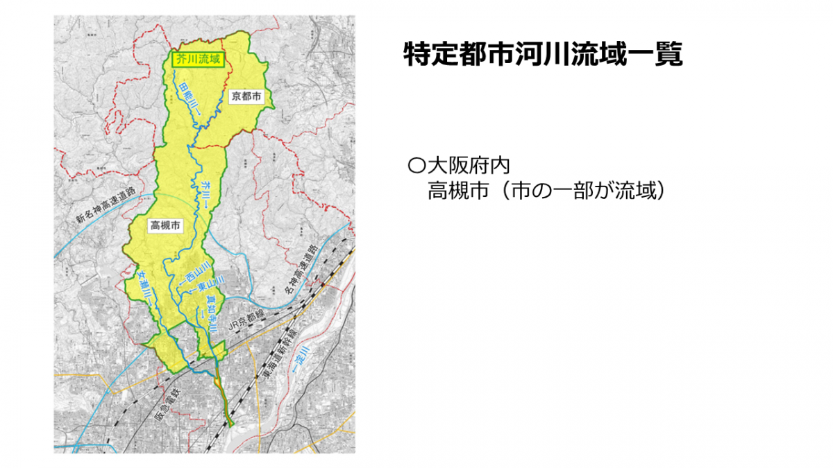 芥川流域