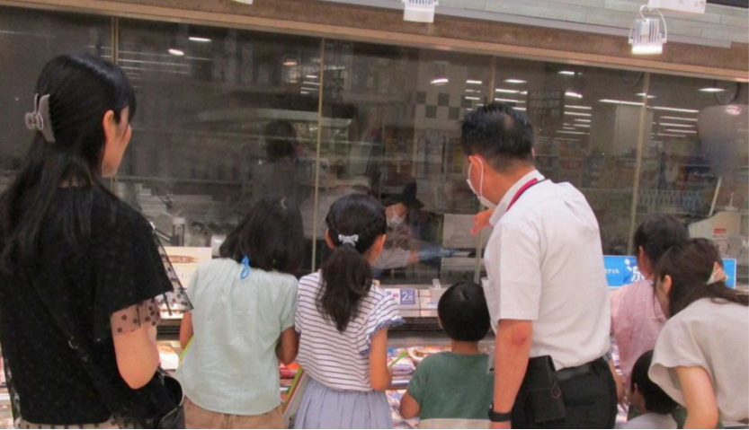 バックヤードの見学