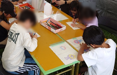 ミャクミャクの塗り絵