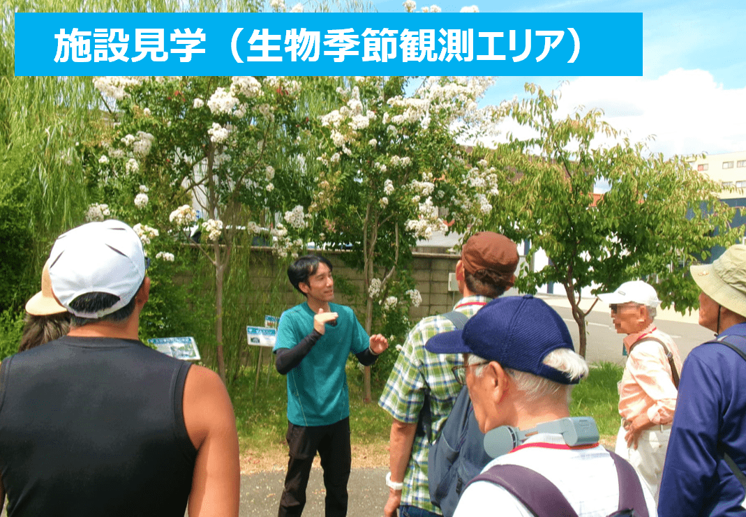 施設見学（生物季節観測エリア）
