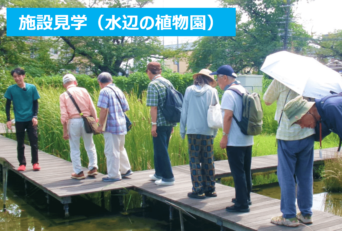 施設見学（水辺の植物園）