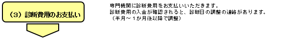 診断費用のお支払いの説明