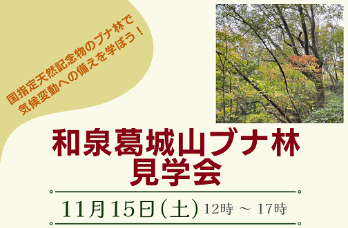 ブナ林見学案内の画像