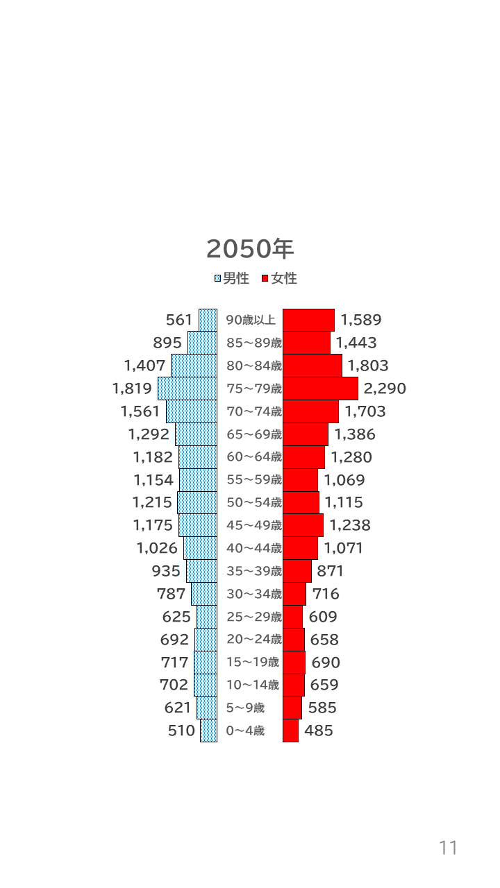 地域の未来予測(泉州南3市1町)P11