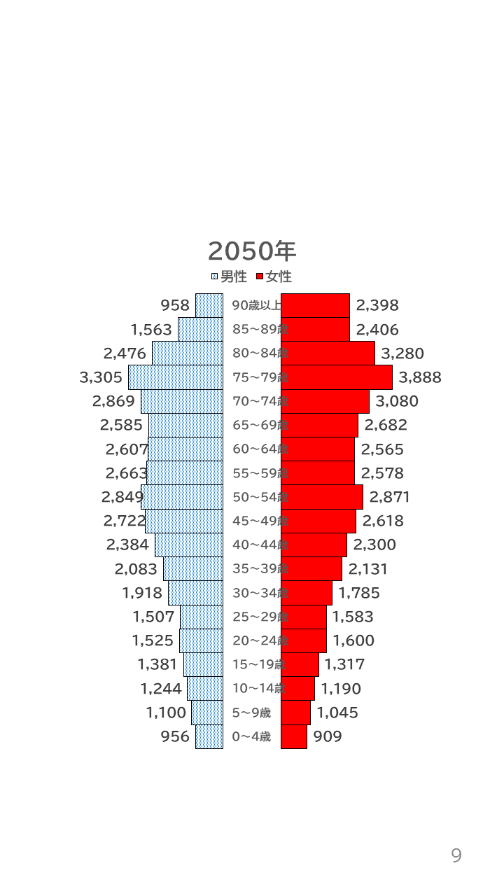 地域の未来予測(泉州南3市1町)P9