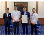 株式会社三菱UFJ銀行大阪公務部 玉置部長、株式会社三菱UFJ銀行 谷口副頭取、知事