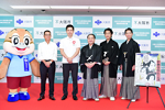 中村鴈治郎氏、片岡愛之助氏、中村壱太郎氏、松井大阪市長、知事ともずやん