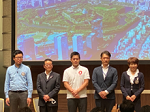 SkyDrive福澤社長、松井大阪市長、関西電力 槇山常務、朝日航洋 河本氏と知事