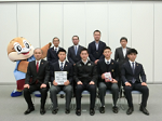浪速高等学校の皆さんと知事