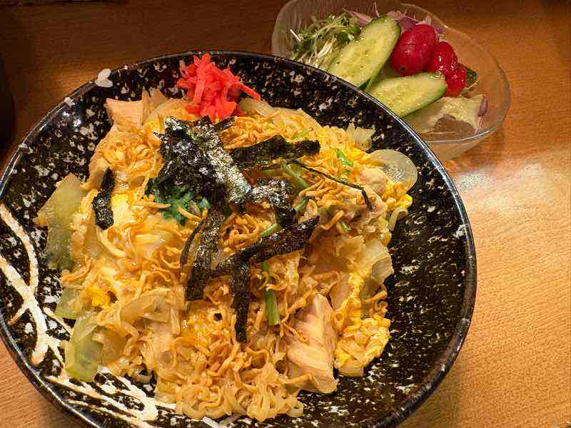 とり竹-チキンラーメン親子丼