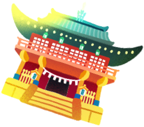 神社のイラスト