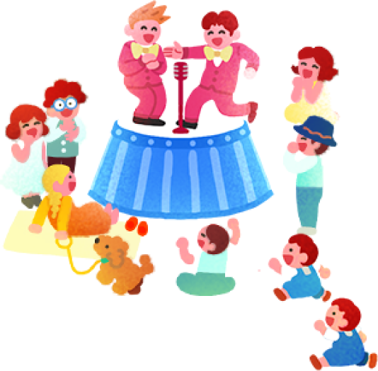 漫才のイラスト