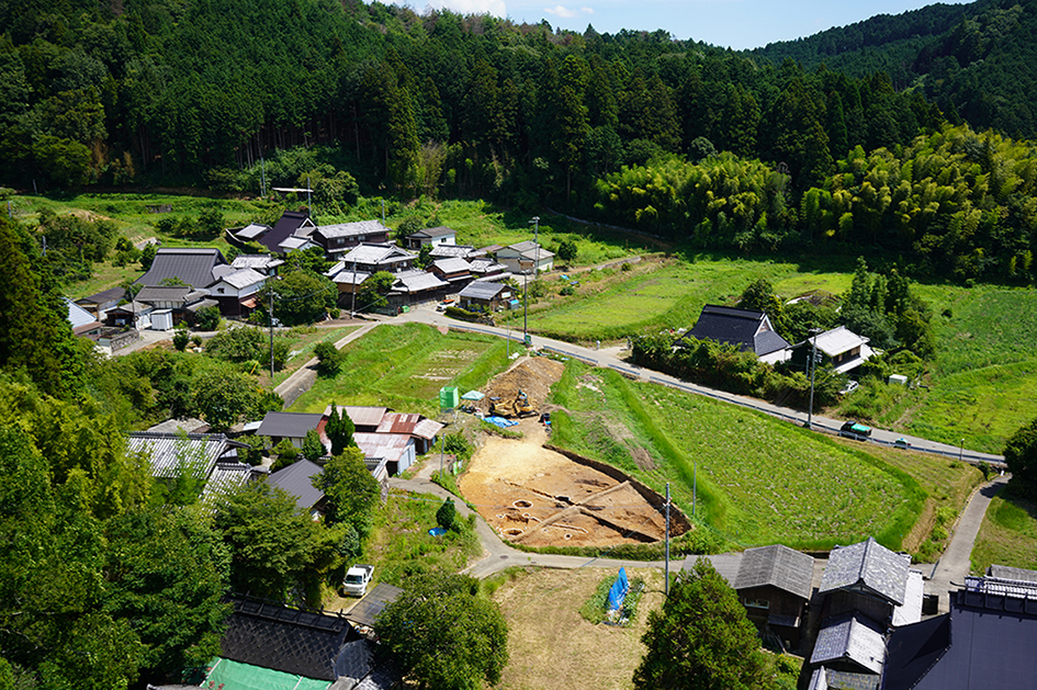 調査区遠景(北西から東)
