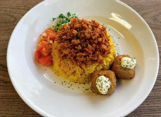 玄米タコライス写真