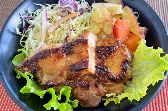 グリルチキンのべジボウル写真