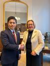 外務・開発省インド・太平洋担当大臣との面談
