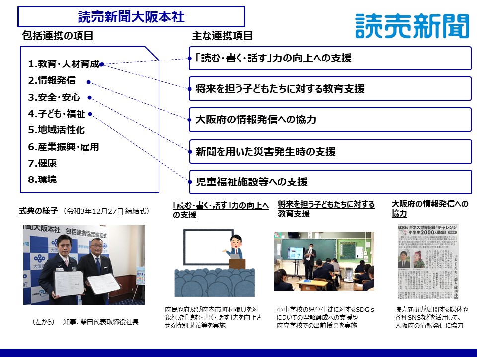 読売新聞大阪本社との取組み