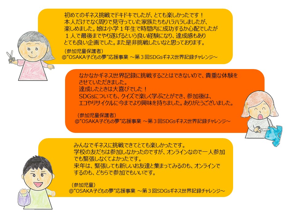 第3回ギネス世界記録チャレンジ　感謝の声