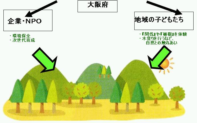 冒険の森づくり（イメージ図）