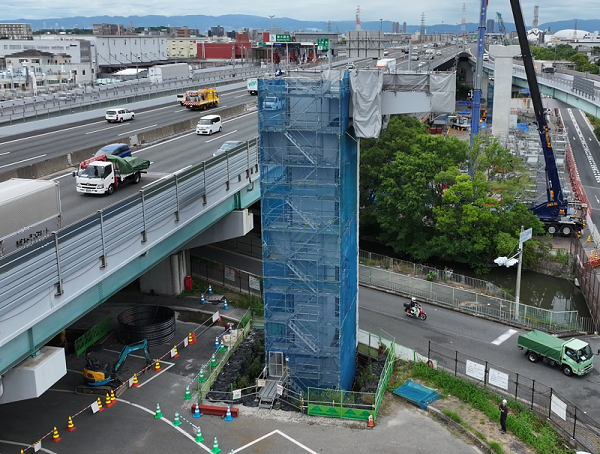鋼軌道桁建設工事【中鴻池町工区】R8年7月1日_2