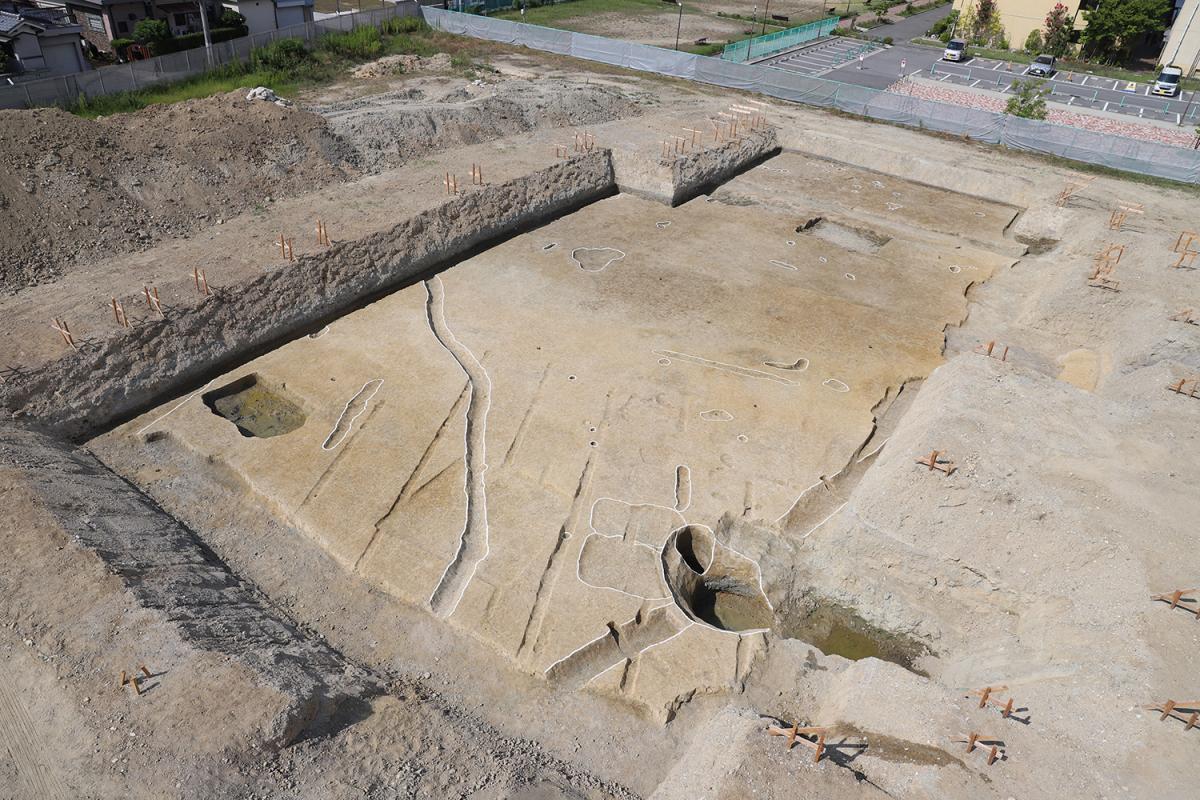 【写真】調査区(4区)遠景(北東から)