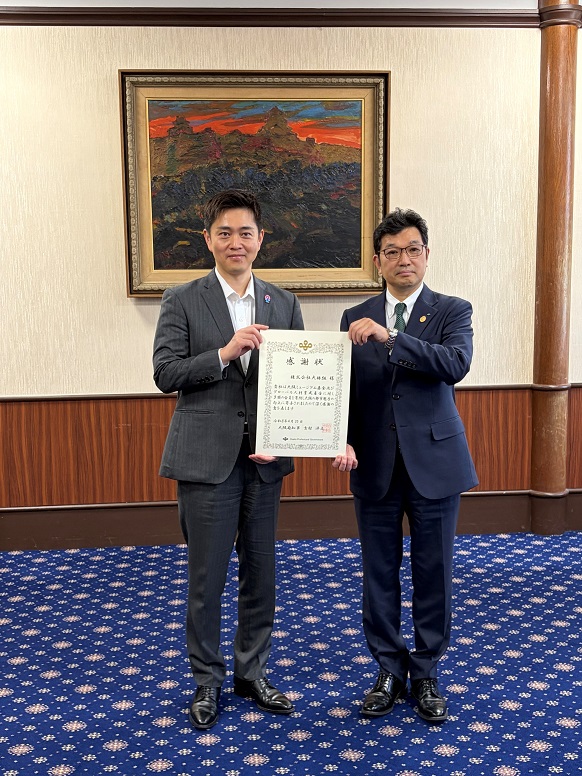 株式会社大林組 佐藤常務と知事