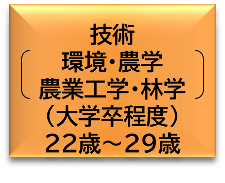 技術〔環境・農学・農業工学・林学〕（大学卒程度）