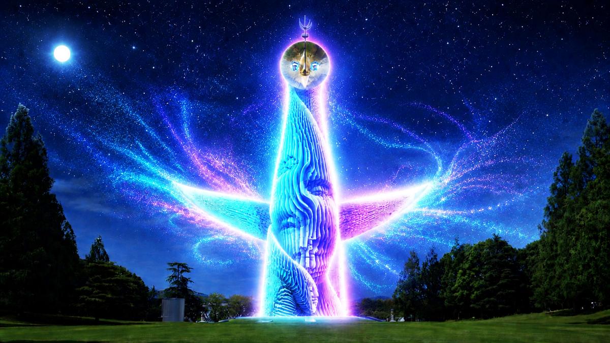 太陽の塔プロジェクションマッピング(イメージ)