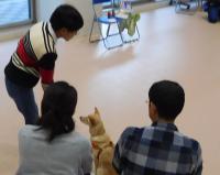 「犬の飼い方教室」実技の様子（令和元年10月27日）2