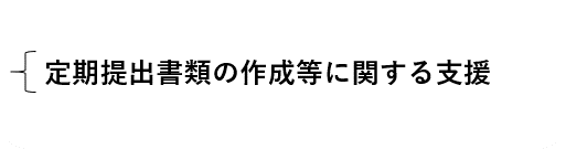 定期提出書類の作成等に関する支援