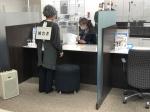池田泉州銀行東成支店での特殊詐欺被害防止対応訓練1