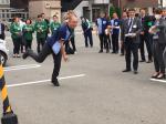 訓練用カラーボール投てき訓練