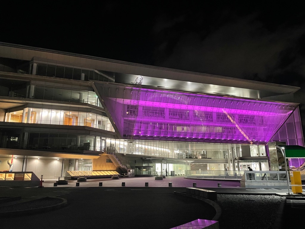 和泉シティプラザパープルライトアップ写真