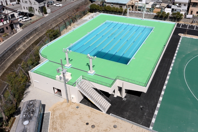 水難救助訓練施設鳥瞰