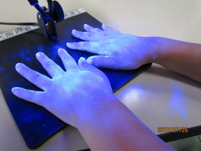 手洗い実習の時の写真1