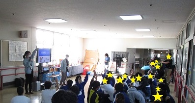 食中毒予防の講義及びクイズ時の写真1
